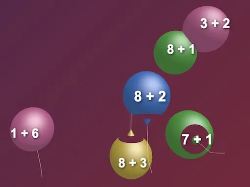 Play Balloon Pop Addition 3D Game Online for Free | ANGAME
